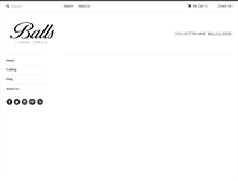 Tablet Screenshot of goldballz.com